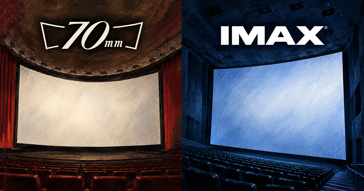 70-imax - あの頃の映画チラシ 70mmとIMAXのスクリーンイメージ